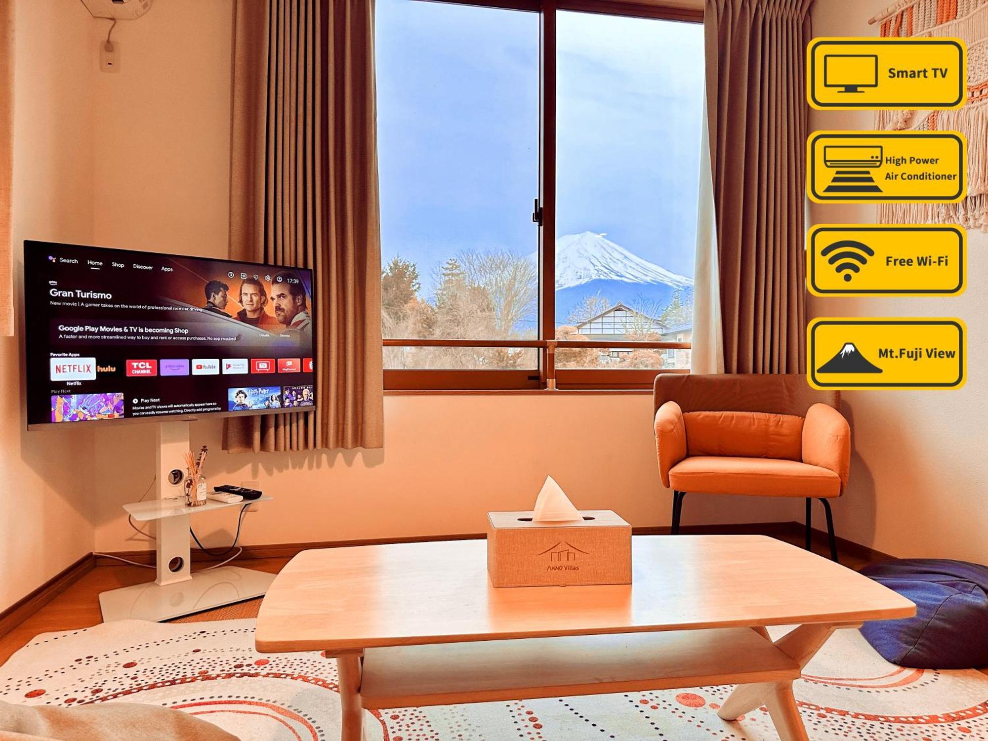 ヴィラ山間堂grandvilla Mt Fuji View Bbq Bonfire Annovillas Sankando Фудзі-Каваґутіко Екстер'єр фото
