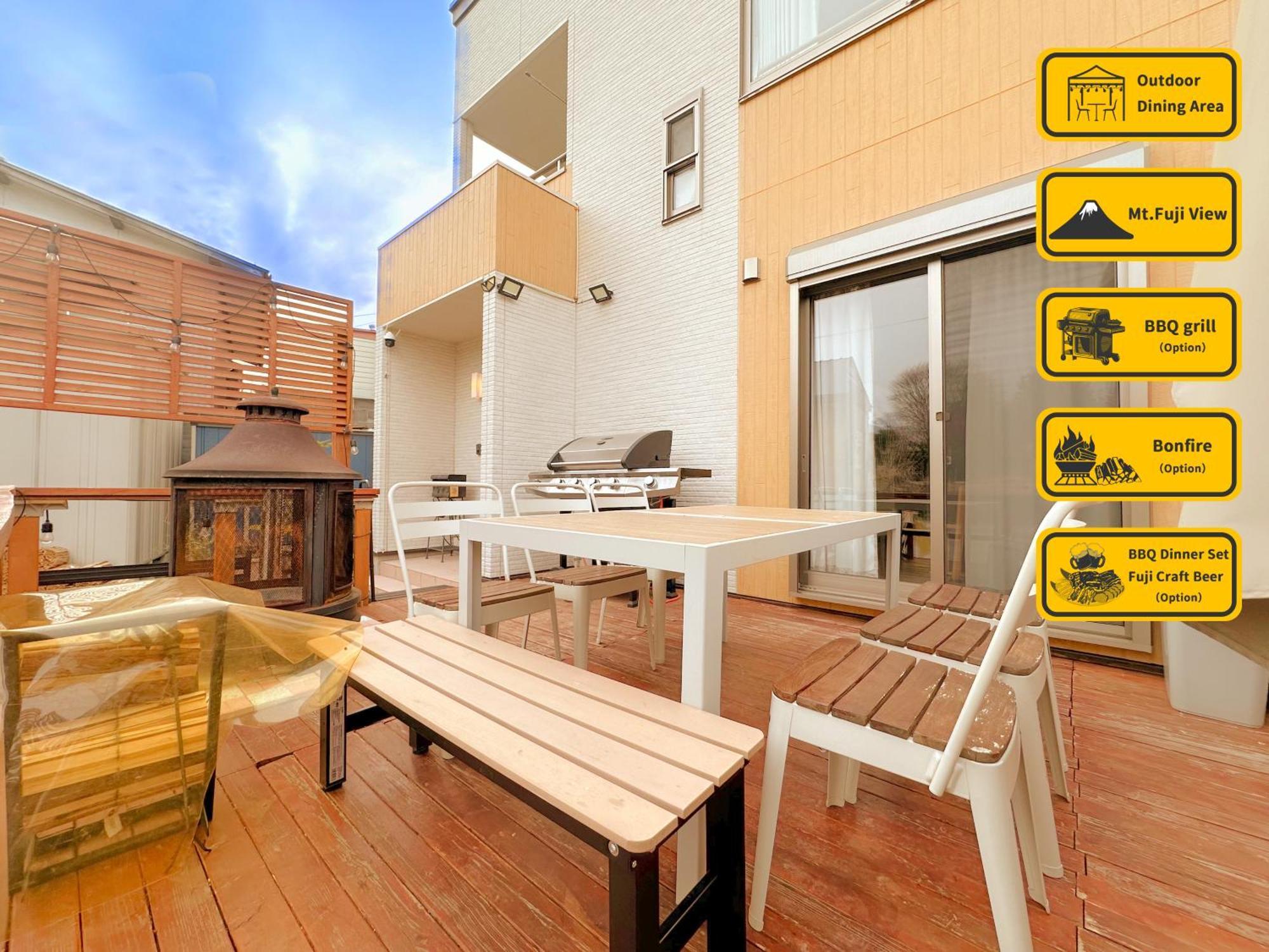 ヴィラ山間堂grandvilla Mt Fuji View Bbq Bonfire Annovillas Sankando Фудзі-Каваґутіко Екстер'єр фото